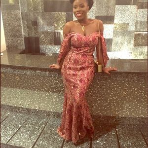 Custom made evening dress